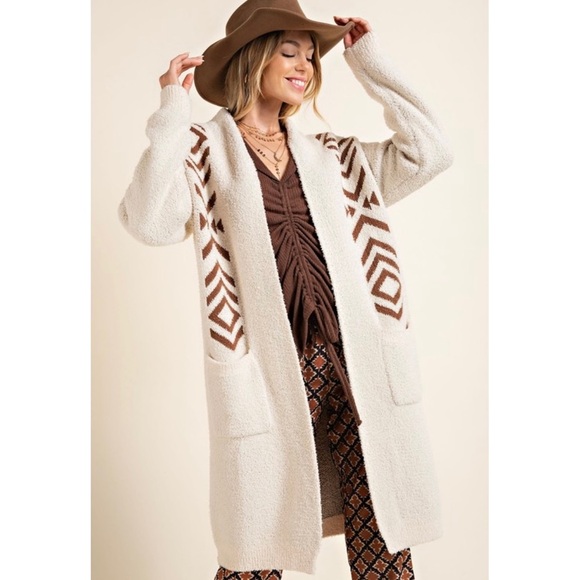 Western/Aztec Midi Cardigan/Coat! SO SOFT and COZY! - Picture 2 of 9